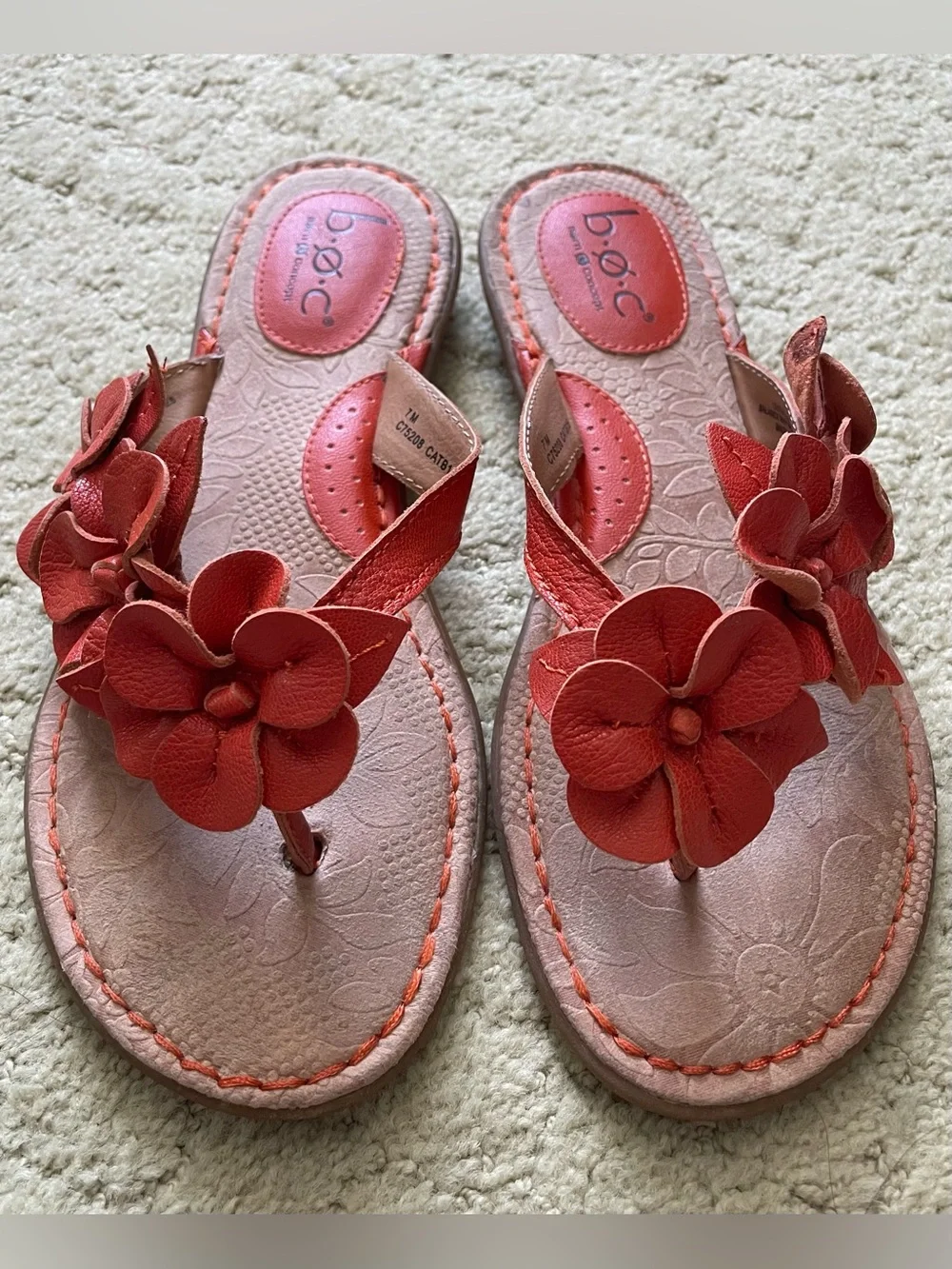 b.o.c. Born Concept Coral Flower Toe-Post Sandals